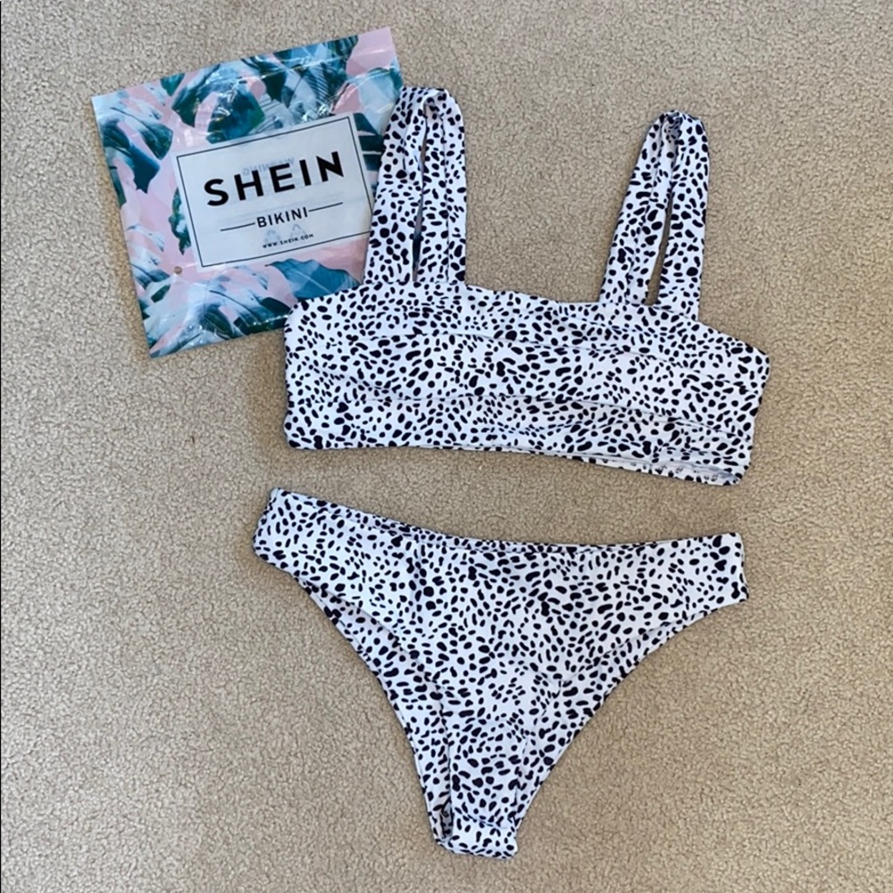 Dalmatian Square Neck Bikini Set